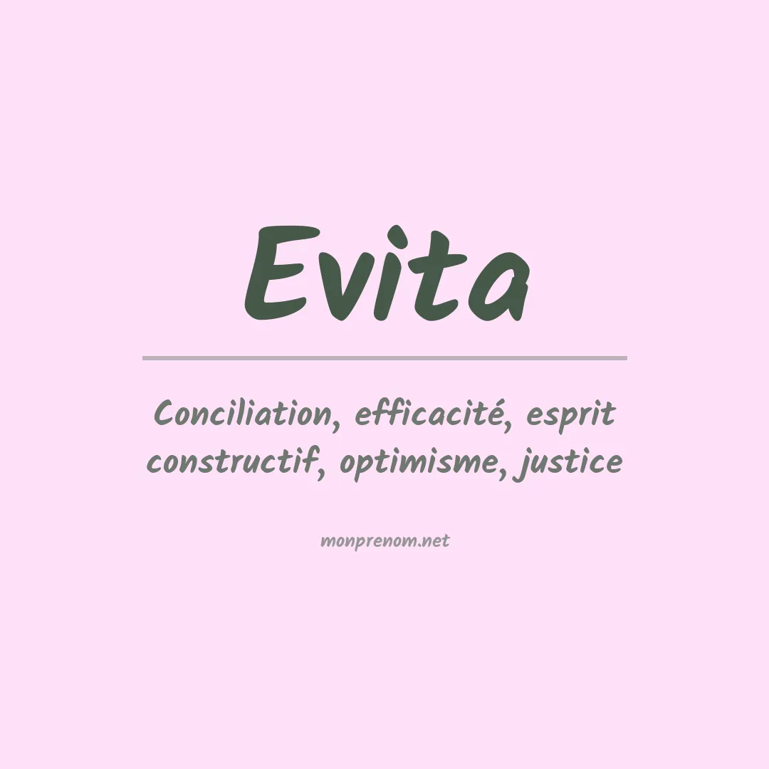 Signification du Prénom Evita