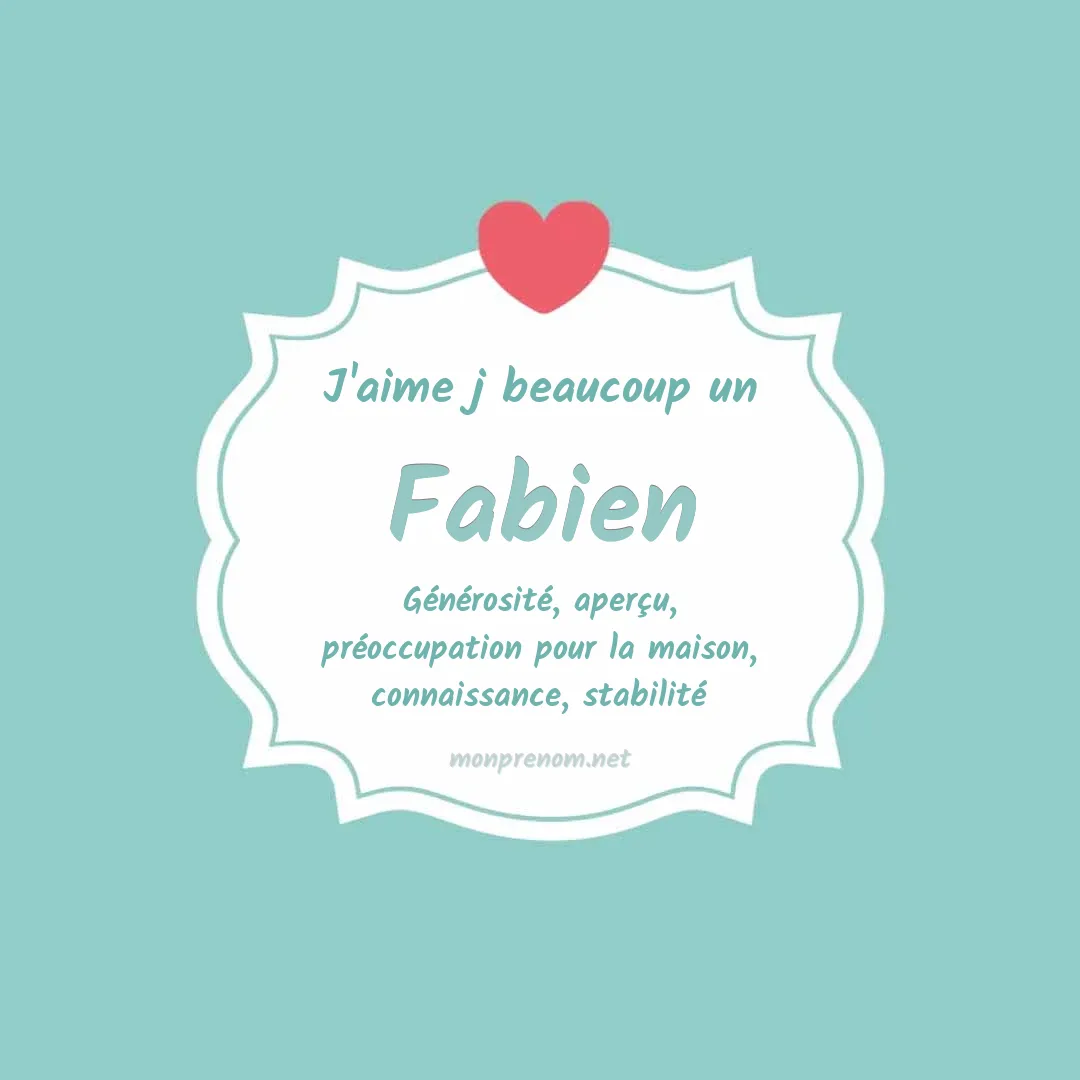 Signification du Pr nom Fabien