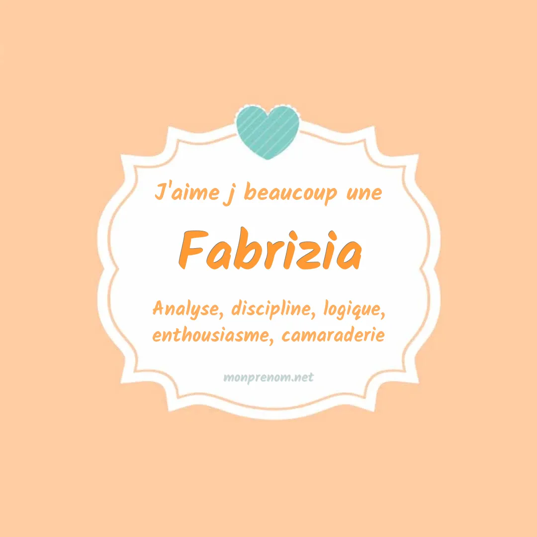 j'aime beaucoup Fabrizia