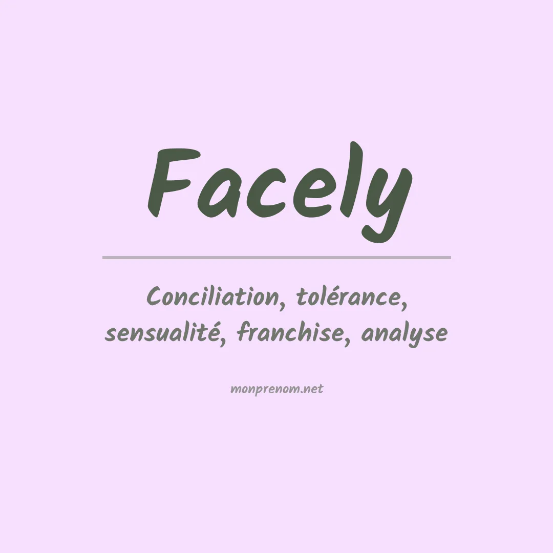Signification du Prénom Facely Signification du Prénom Facely