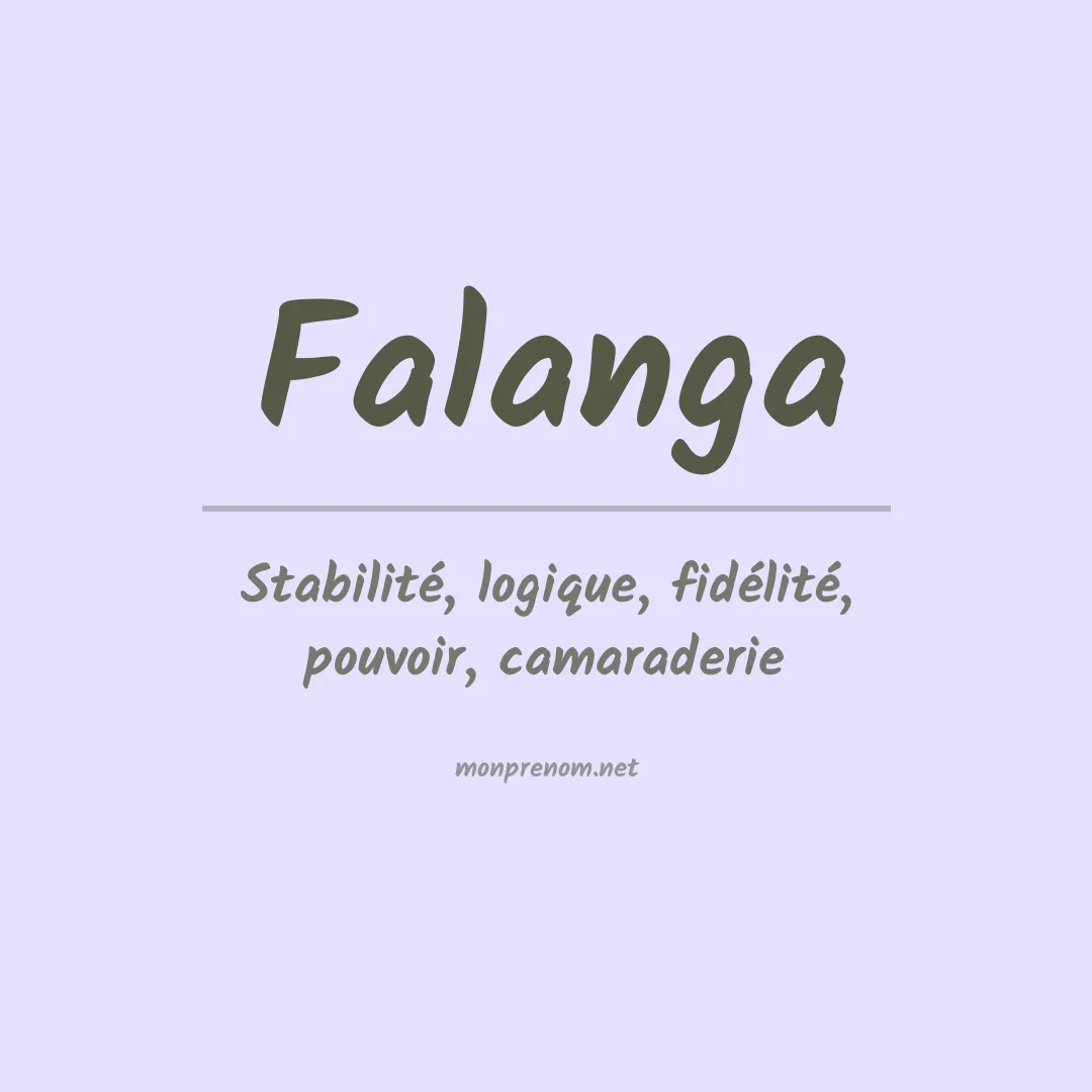 Signification du Prénom Falanga Signification du Prénom Falanga