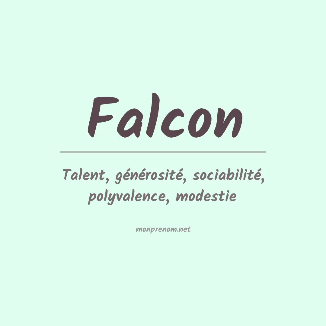 Signification du Prénom Falcon