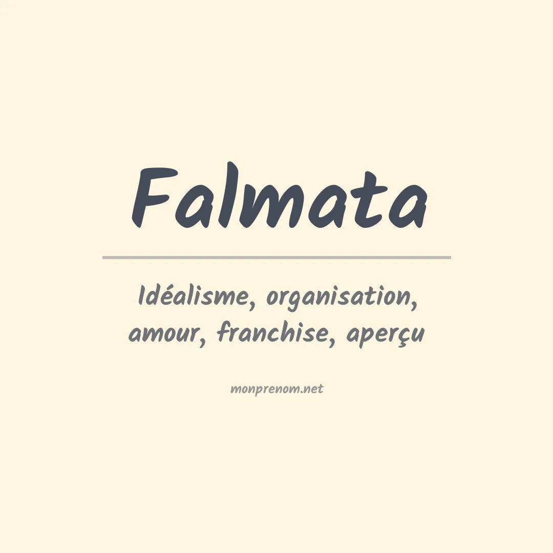 Signification du Prénom Falmata Signification du Prénom Falmata