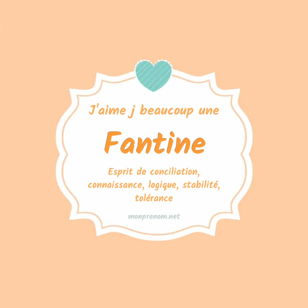j'aime beaucoup Fantine