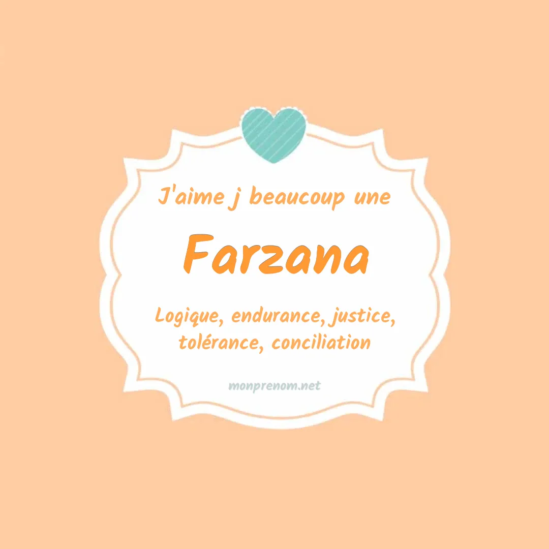 j'aime beaucoup Farzana