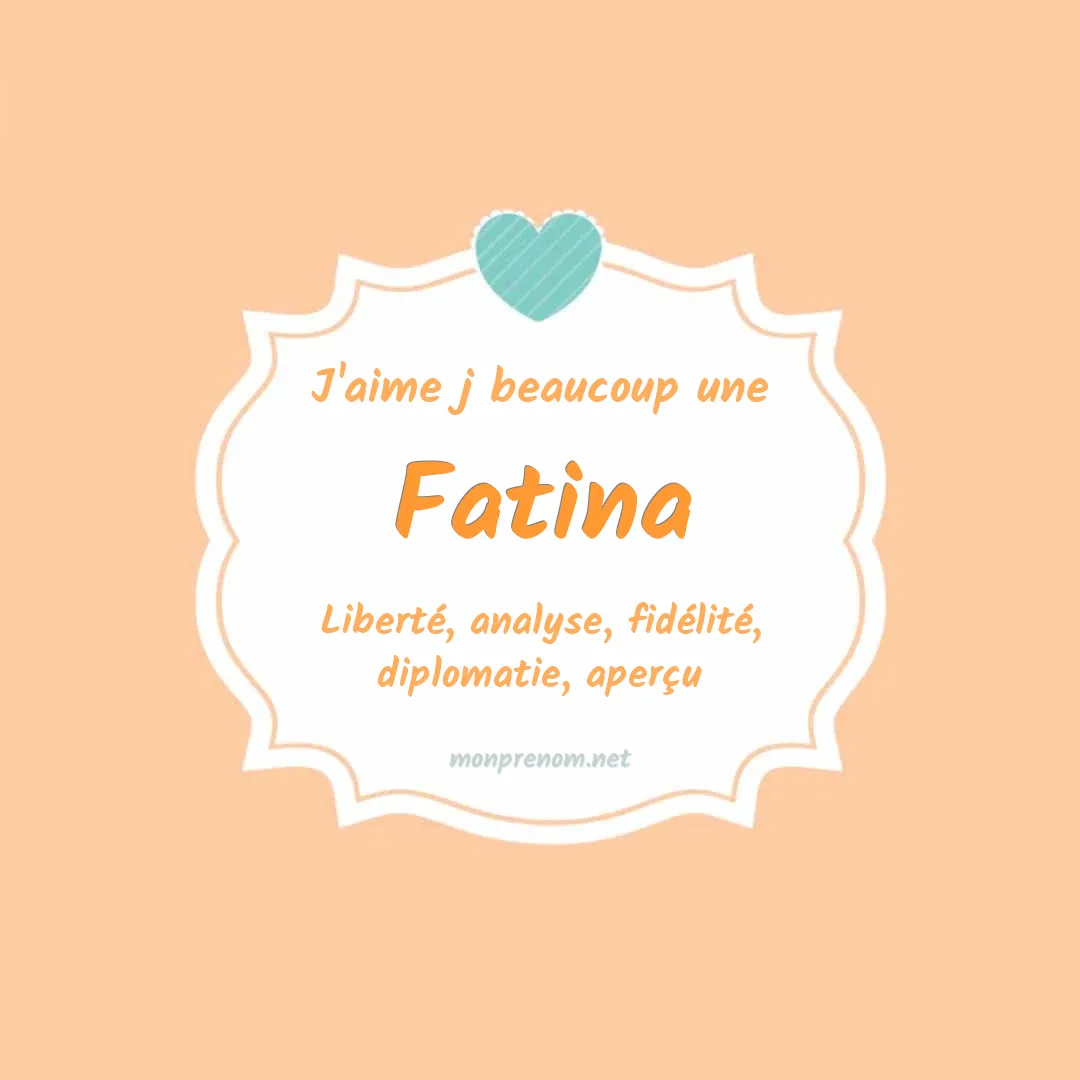 j'aime beaucoup Fatina