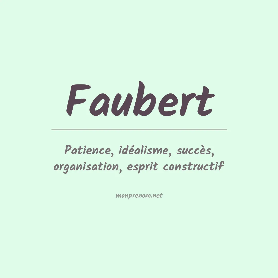 Signification du Prénom Faubert