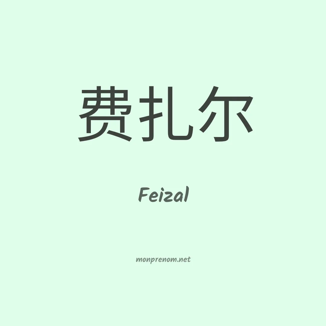 Feizal en chino