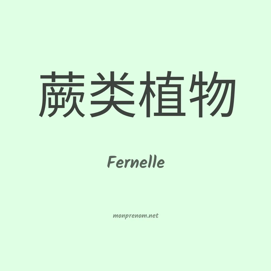 Fernelle en chino
