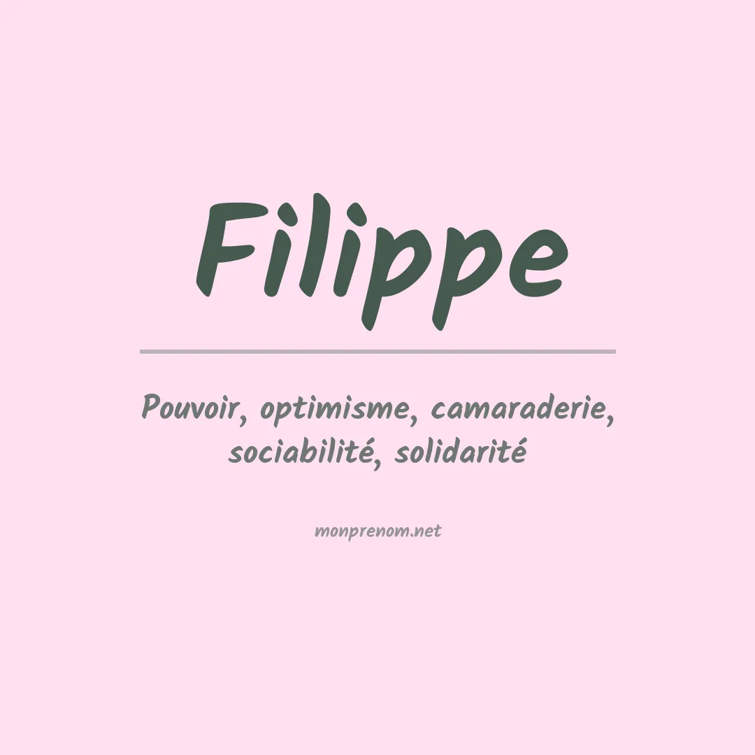 Signification du Prénom Filippe