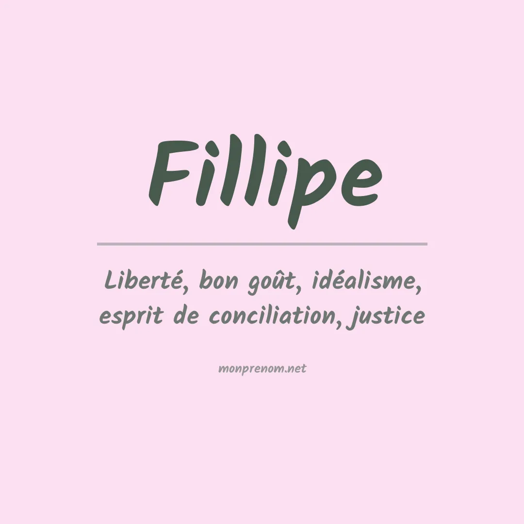 Signification du Prénom Fillipe