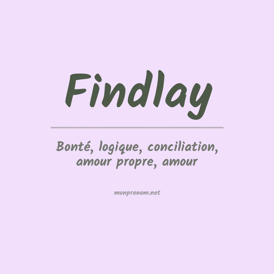 Signification du Prénom Findlay