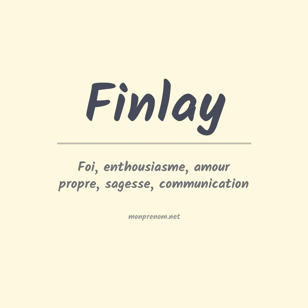 Signification du Prénom Finlay