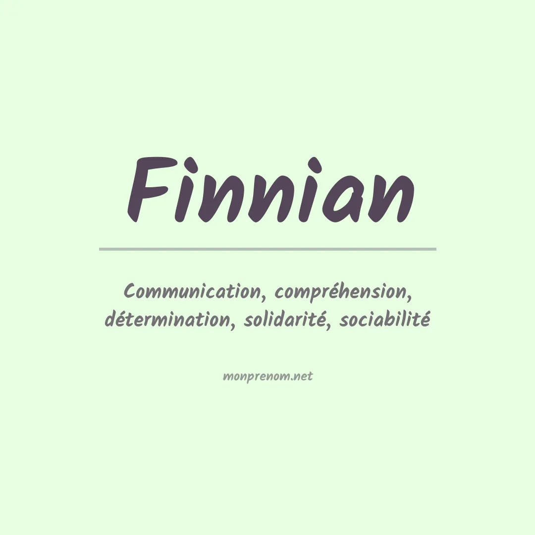 Signification du Prénom Finnian Signification du Prénom Finnian