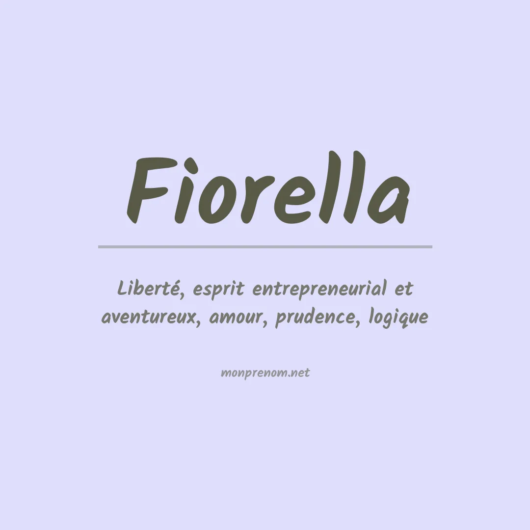 Signification du Prénom Fiorella