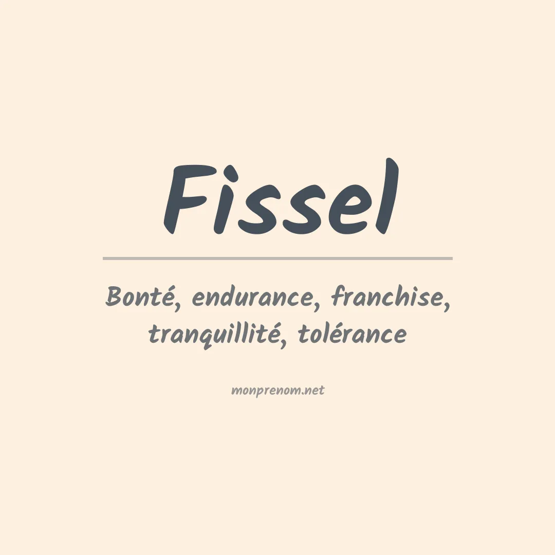 Signification du Prénom Fissel