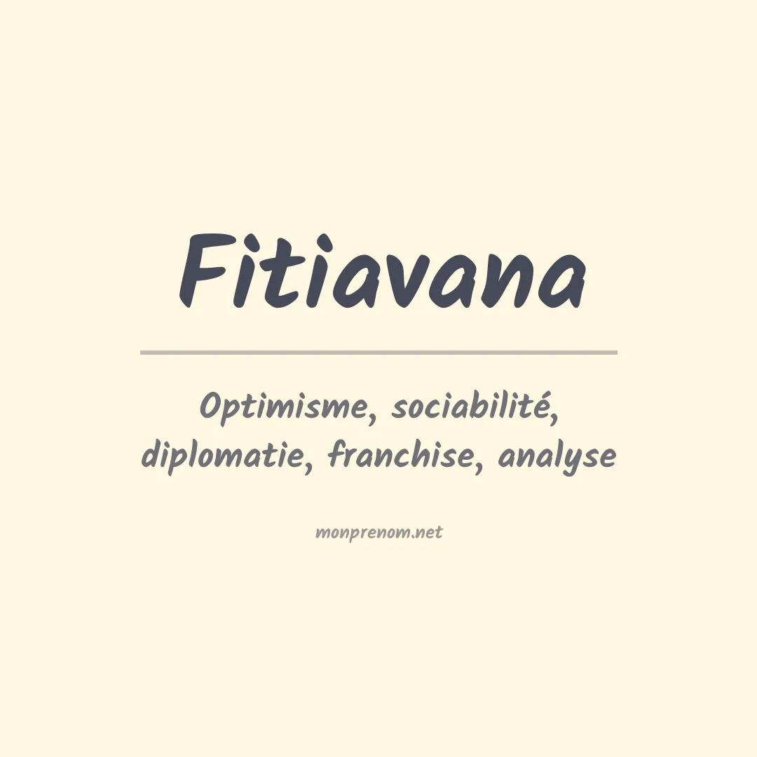 Signification du Prénom Fitiavana Signification du Prénom Fitiavana