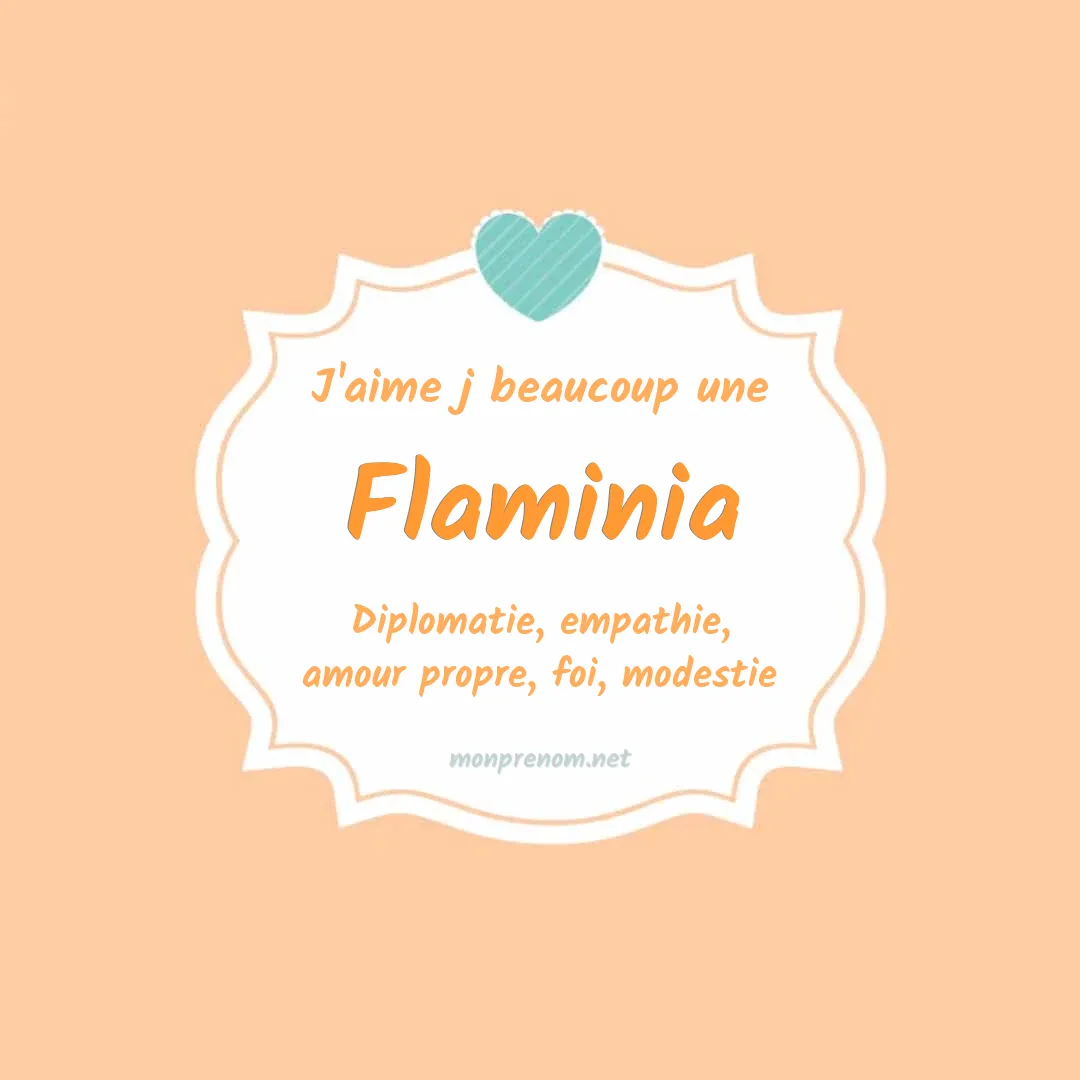 j'aime beaucoup Flaminia
