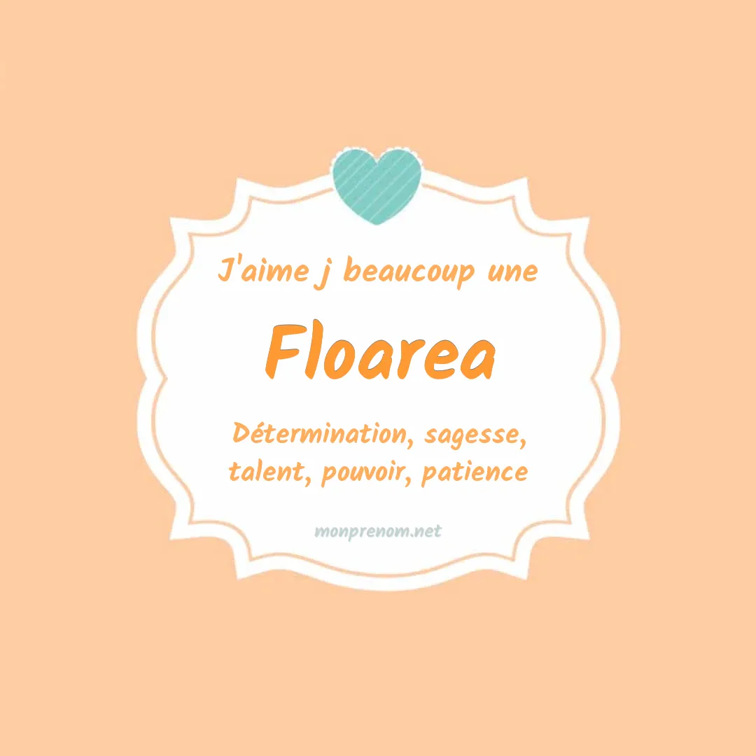 j'aime beaucoup Floarea