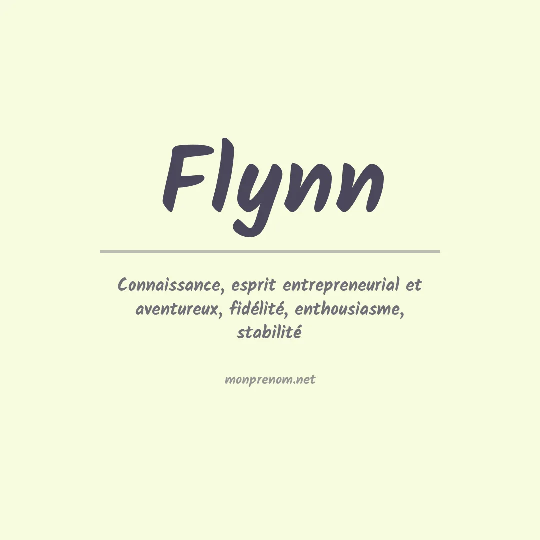 Signification du Prénom Flynn
