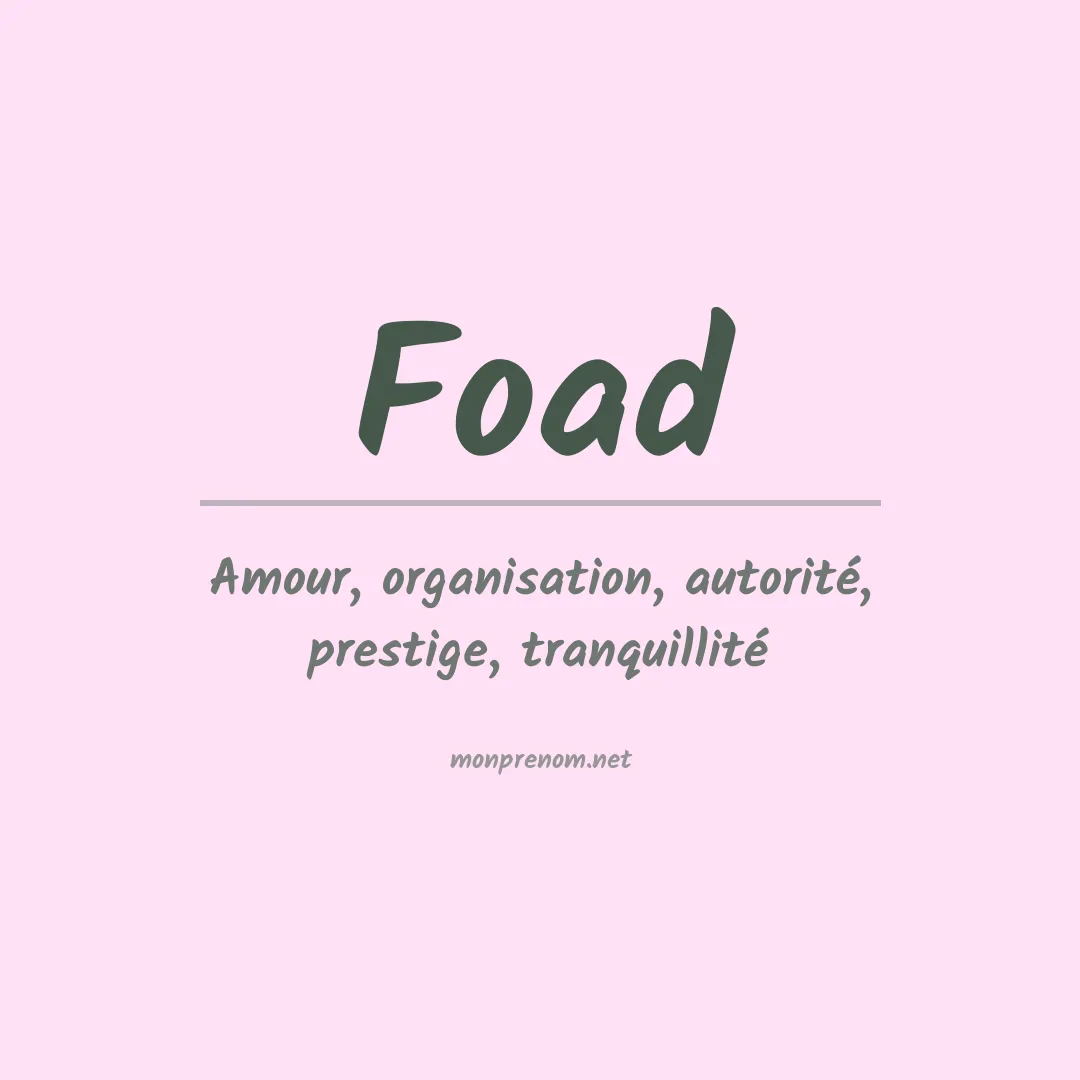 Signification du Prénom Foad Signification du Prénom Foad