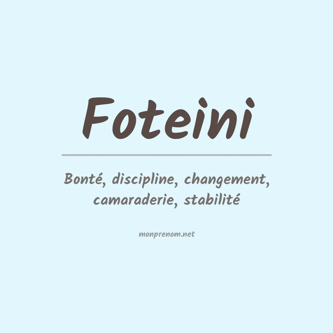 Signification du Prénom Foteini Signification du Prénom Foteini