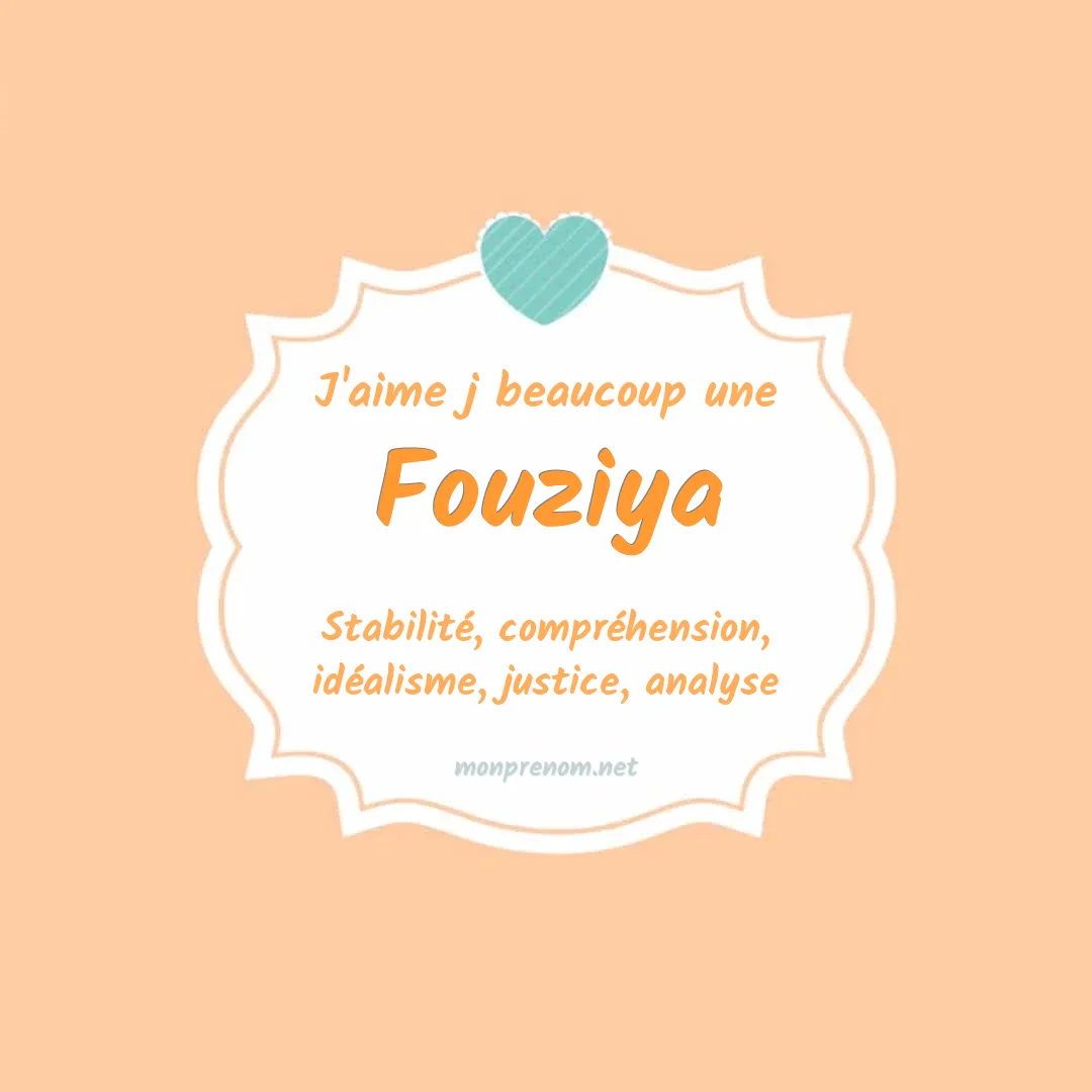j'aime beaucoup Fouziya
