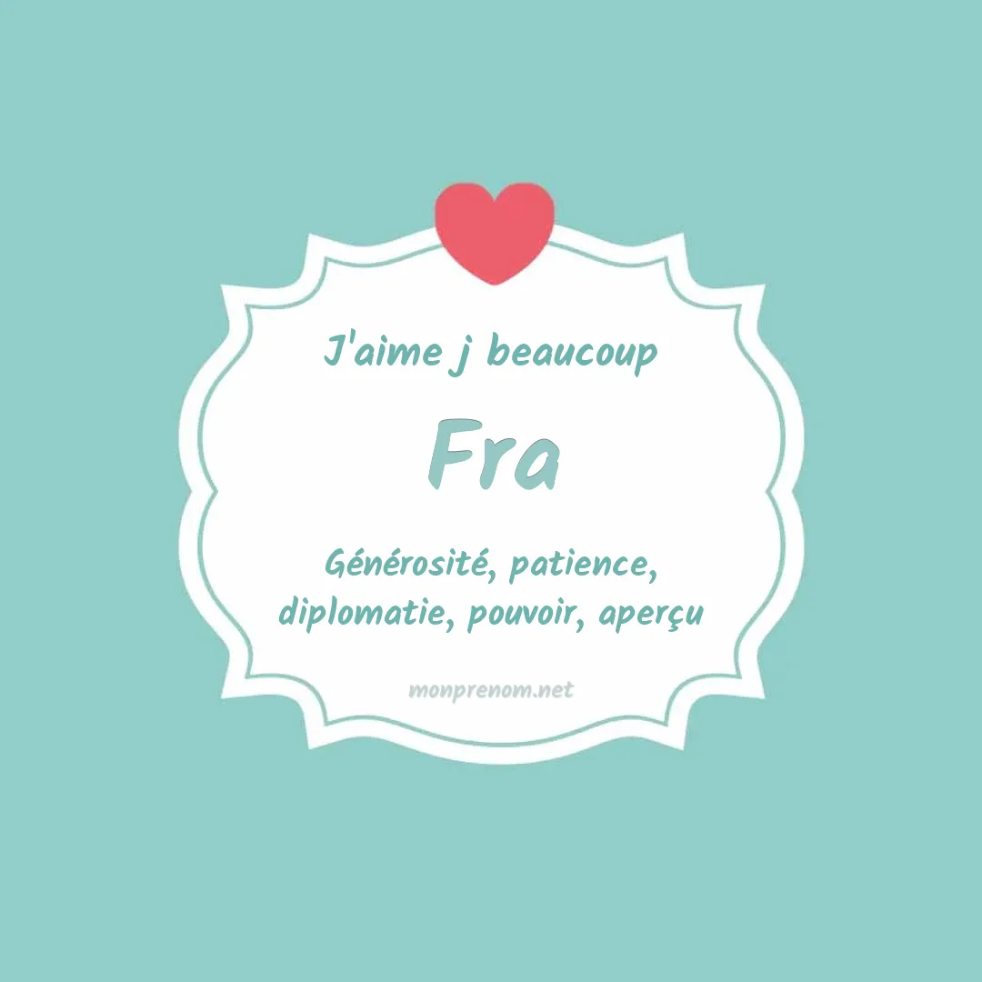 j'aime beaucoup Fra