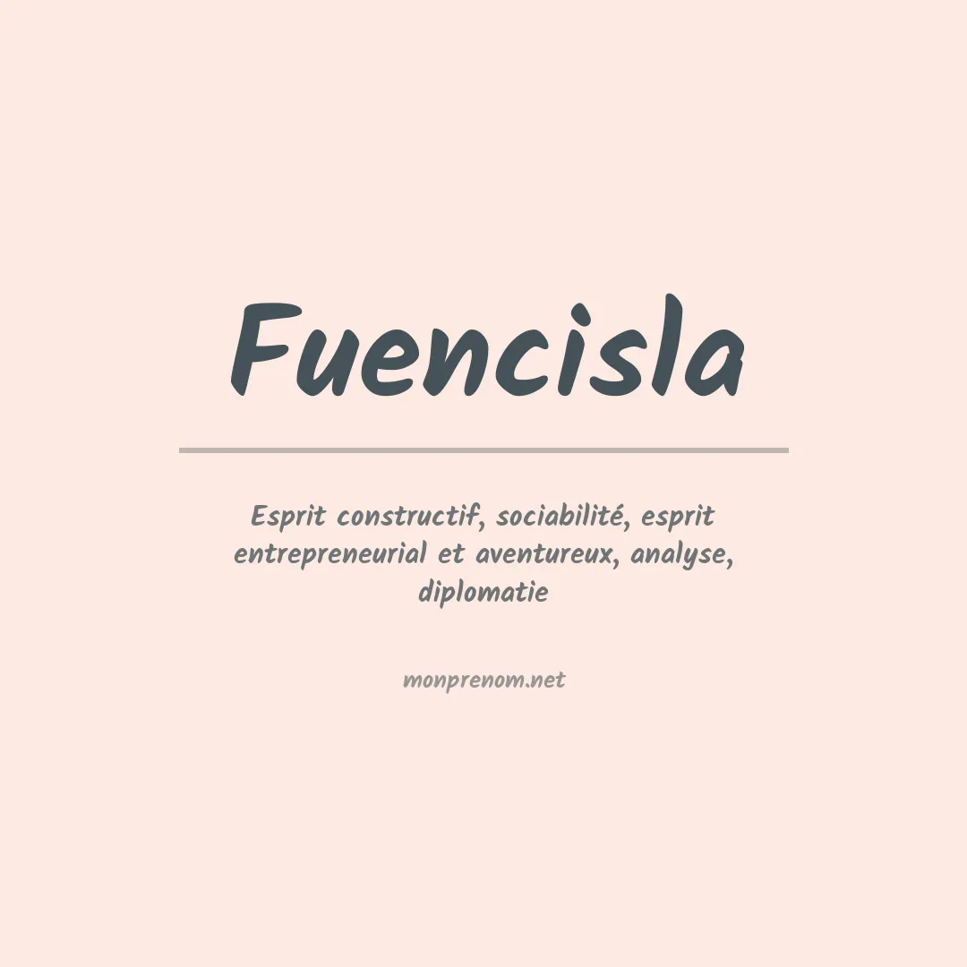 Signification du Prénom Fuencisla Signification du Prénom Fuencisla
