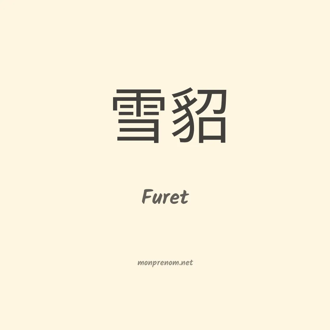 Furet en chino
