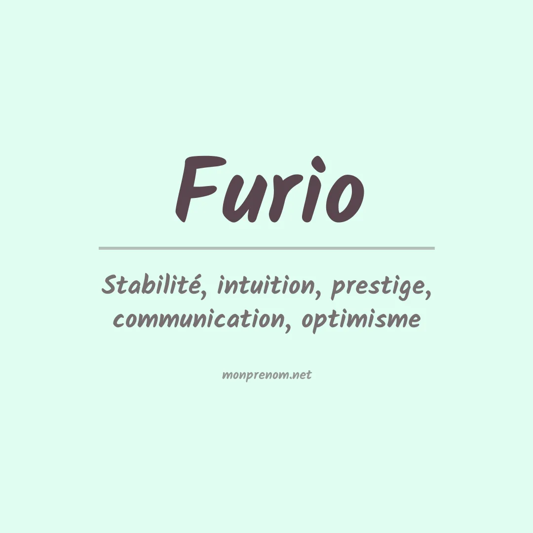 Signification du Prénom Furio