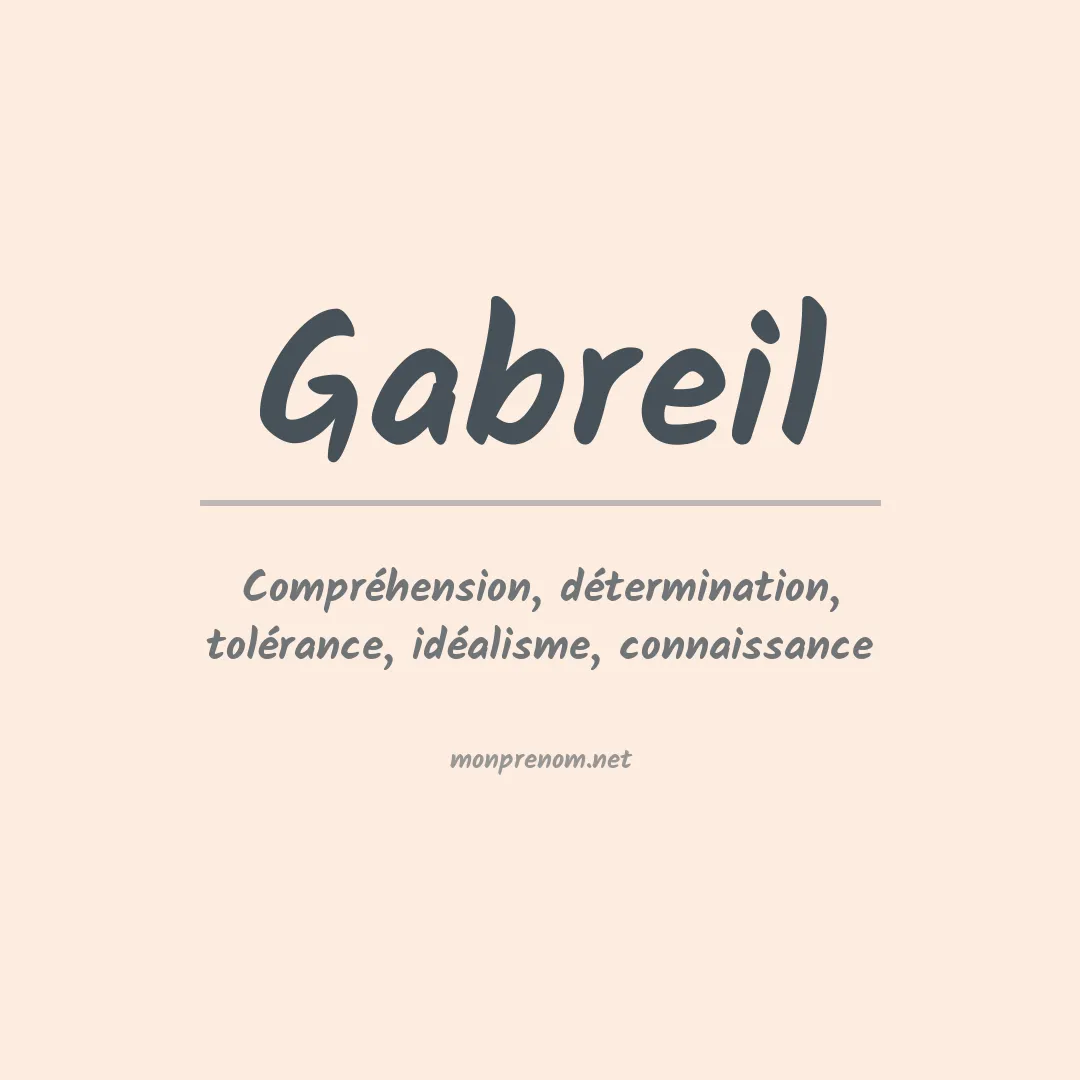 Signification du Prénom Gabreil