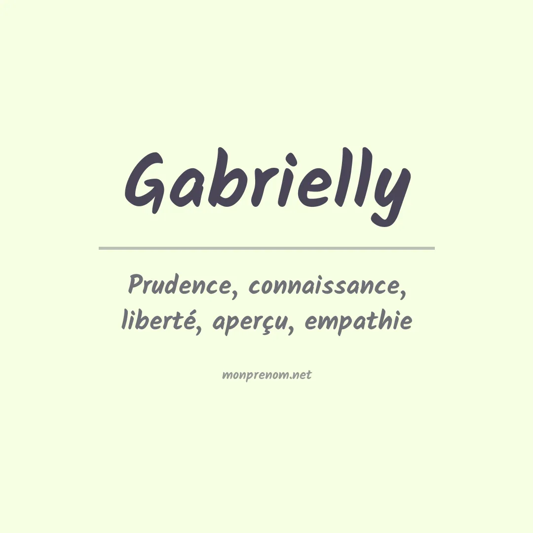 Signification du Prénom Gabrielly