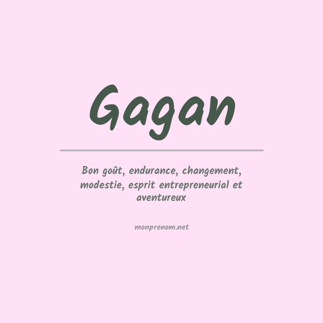 Signification du Prénom Gagan