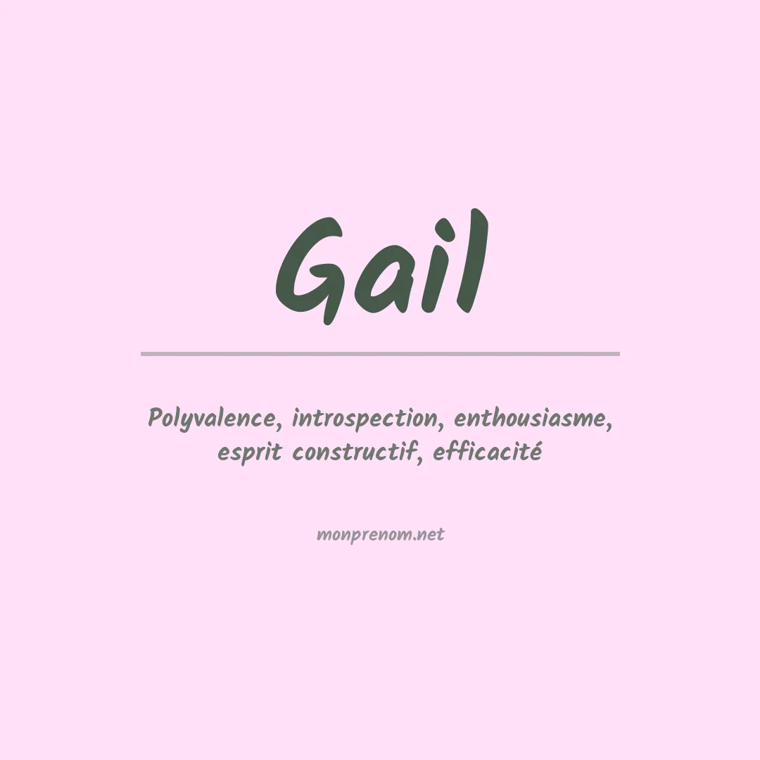 Signification du Prénom Gail