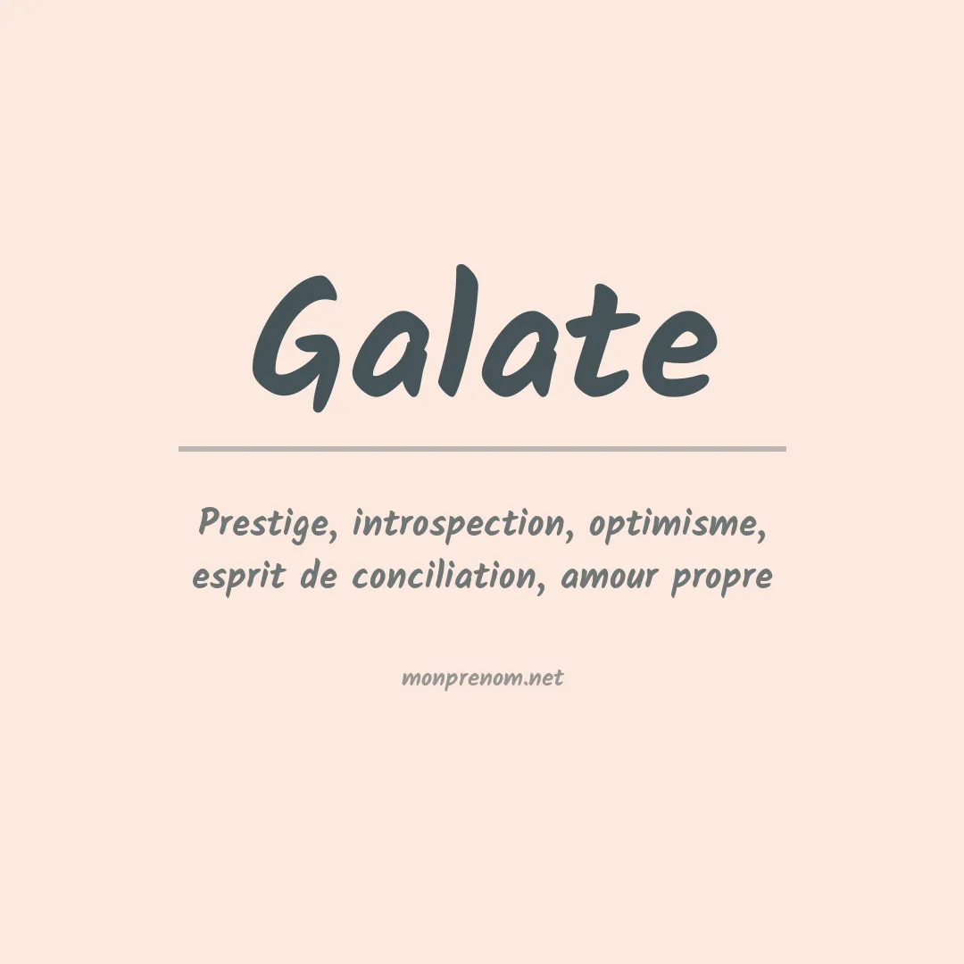 Signification du Prénom Galate Signification du Prénom Galate