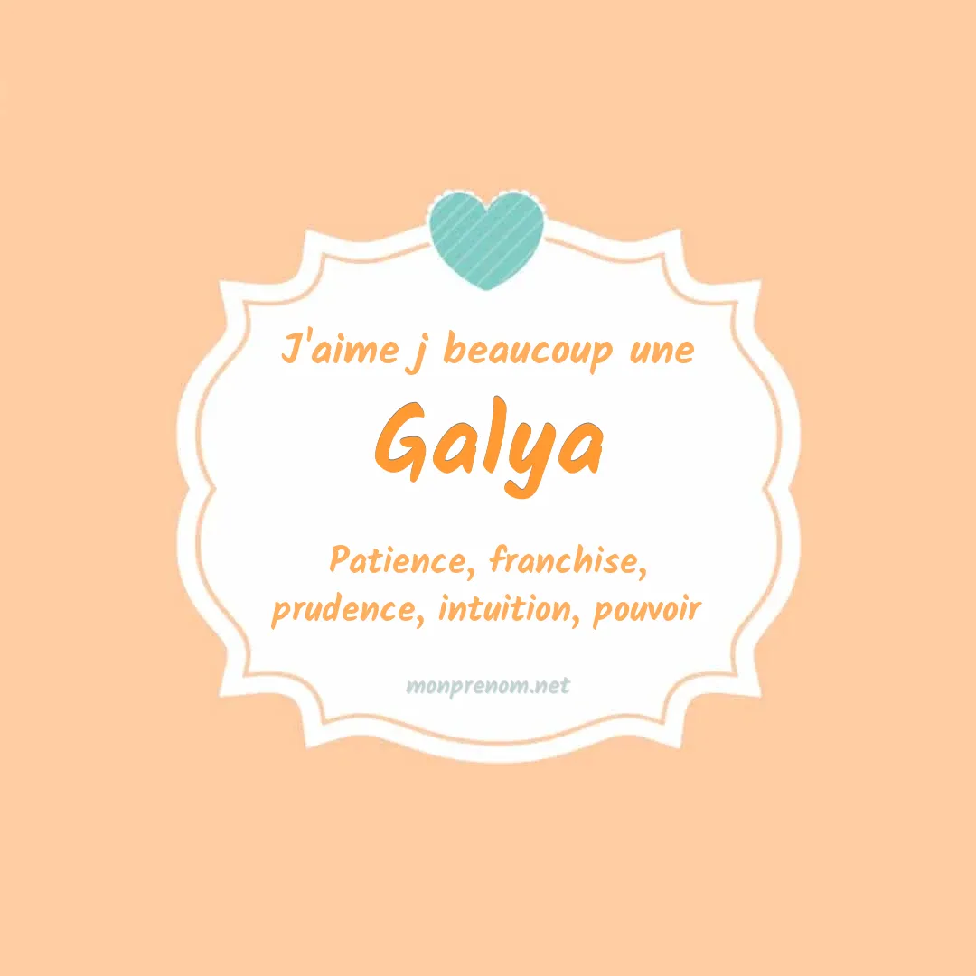 j'aime beaucoup Galya