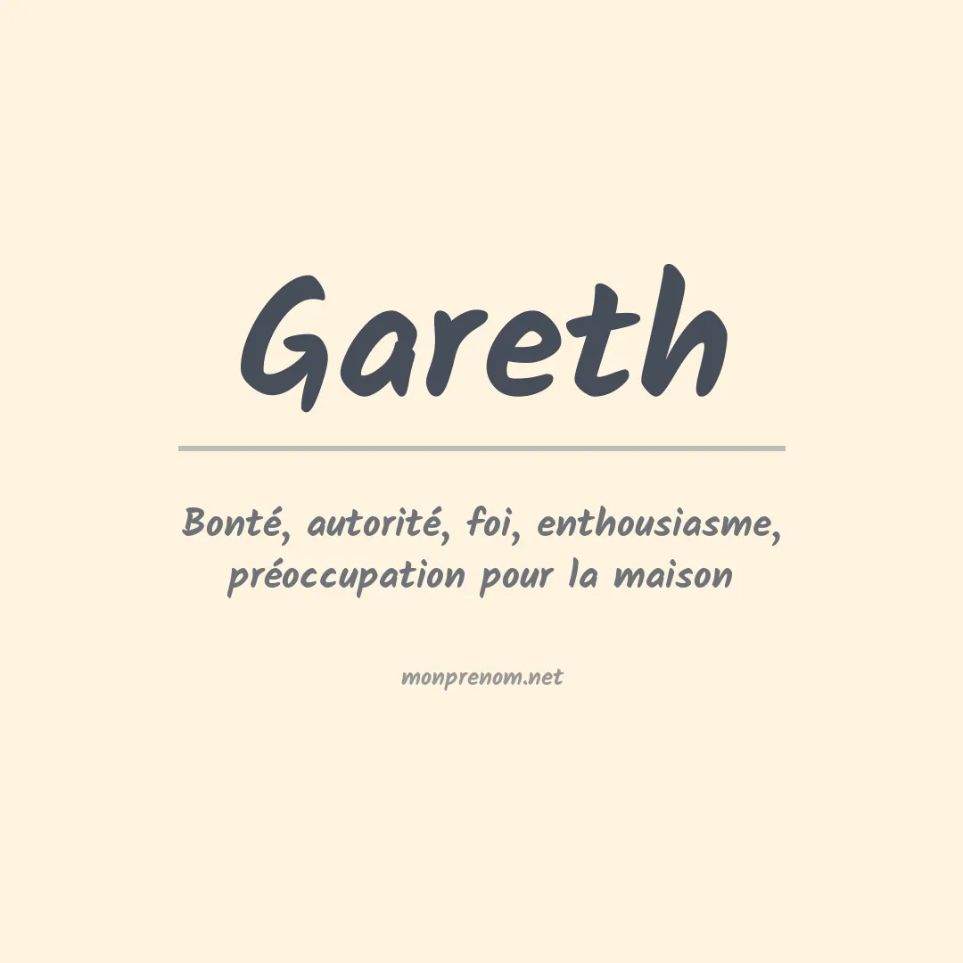 Signification du Prénom Gareth