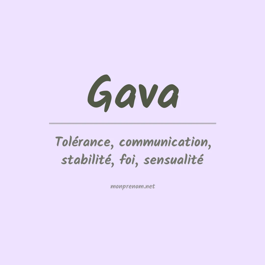 Signification du Prénom Gava Signification du Prénom Gava
