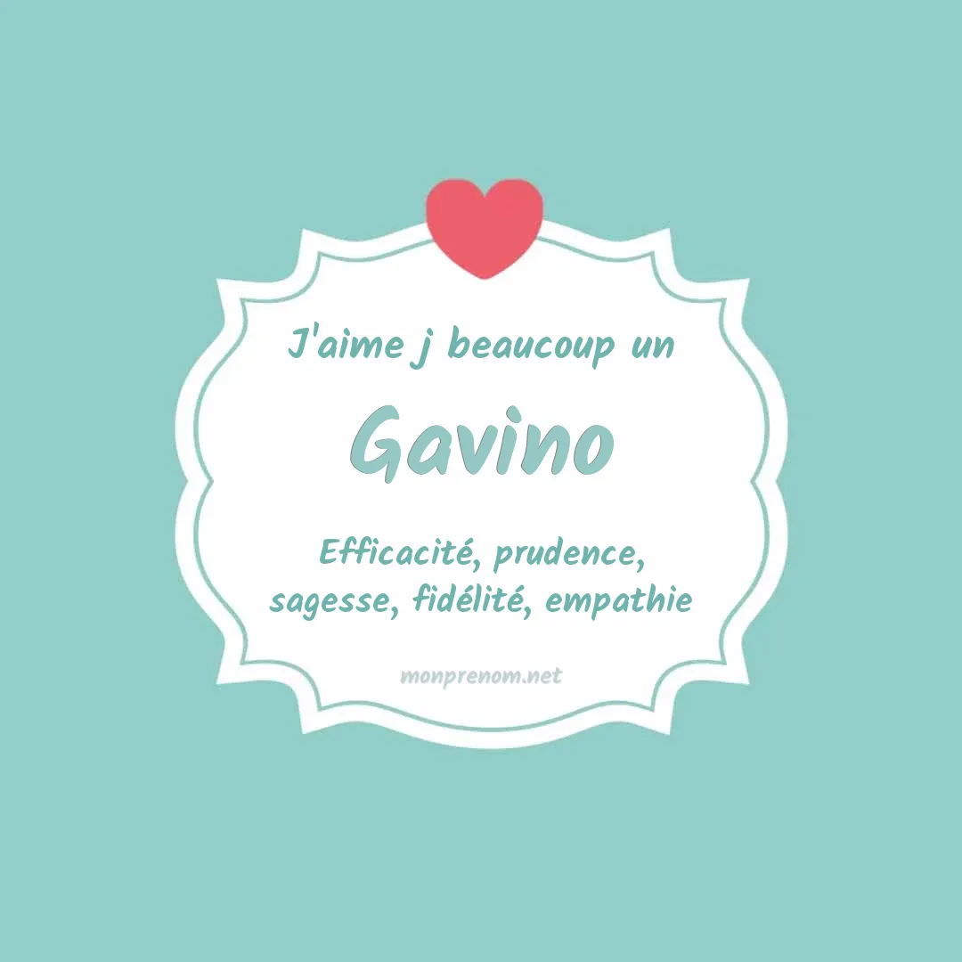 j'aime beaucoup Gavino
