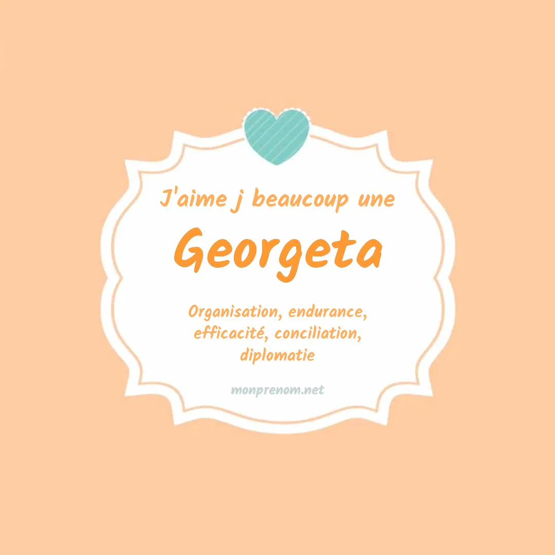j'aime beaucoup Georgeta