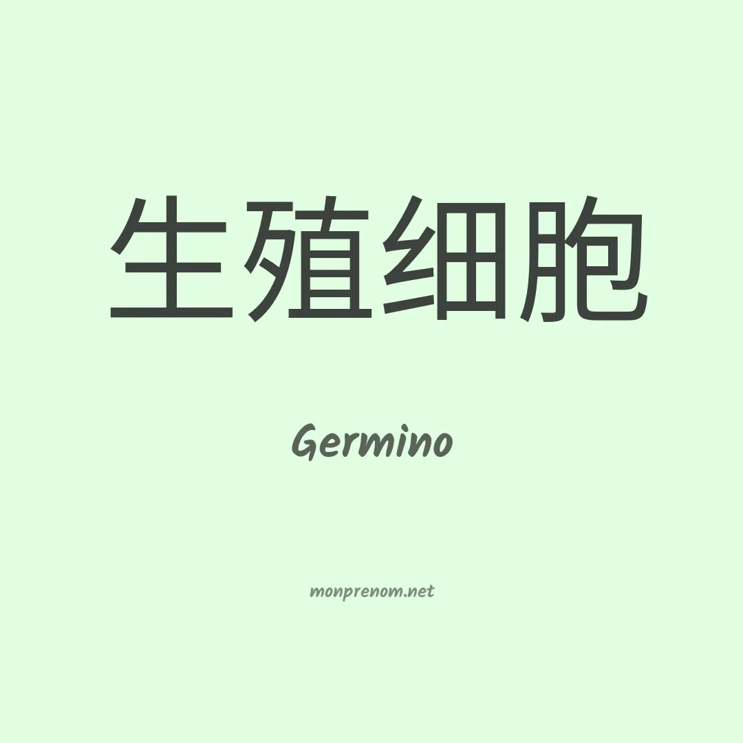 Germino en chino