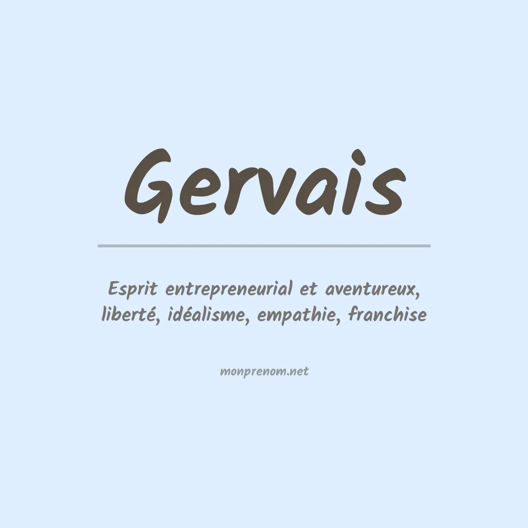 Signification du Prénom Gervais