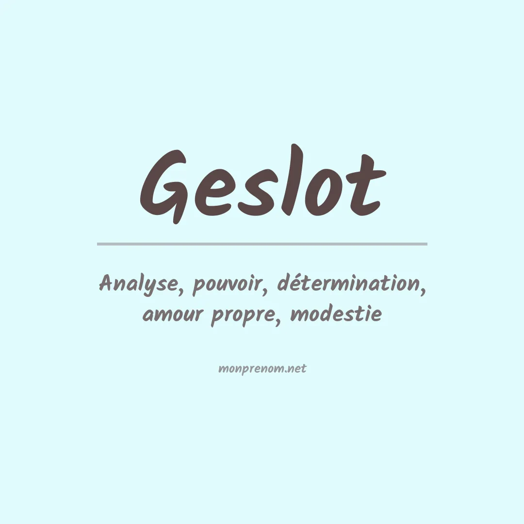 Geslot