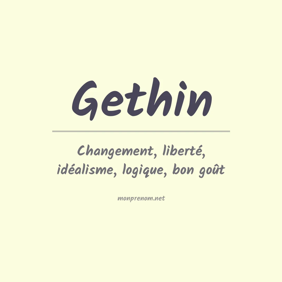 Signification du Prénom Gethin Signification du Prénom Gethin