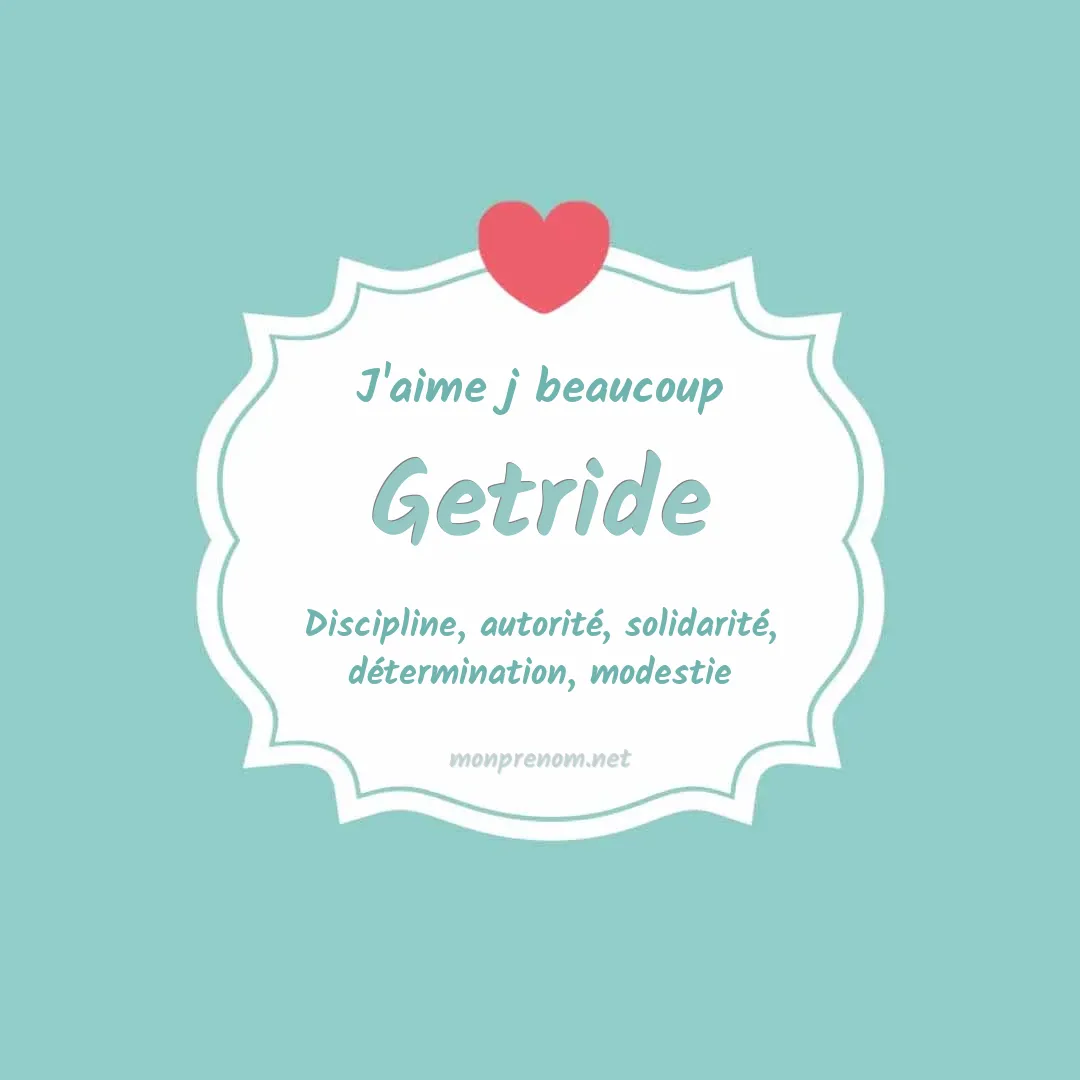 j'aime beaucoup Getride