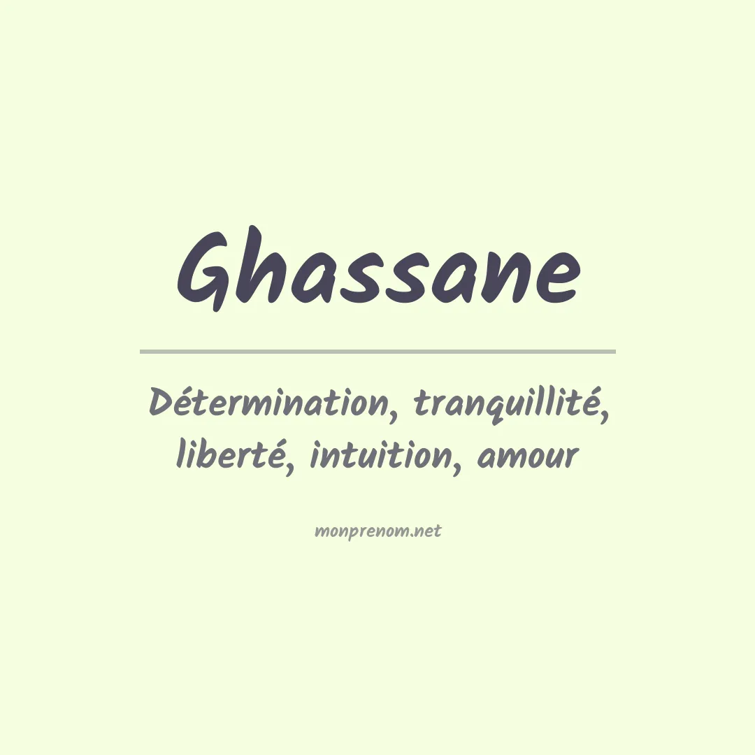 Signification du Prénom Ghassane Signification du Prénom Ghassane