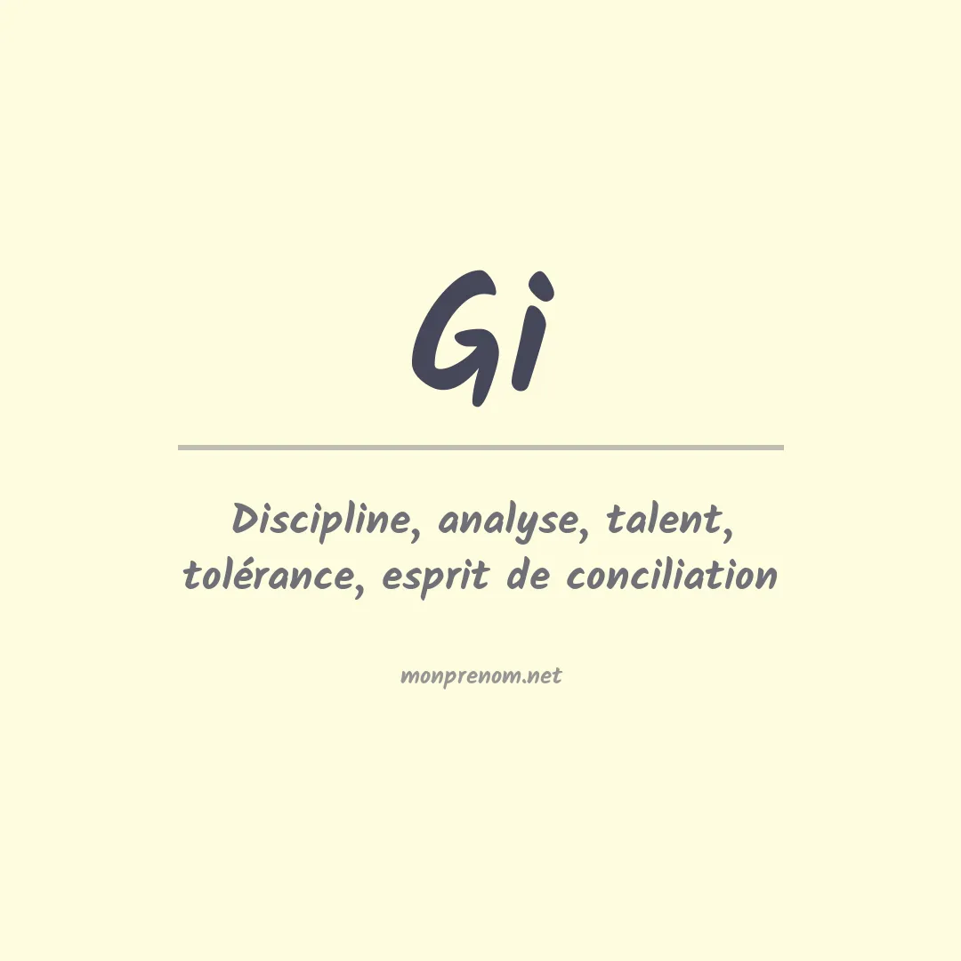 Signification du Prénom Gi Signification du Prénom Gi