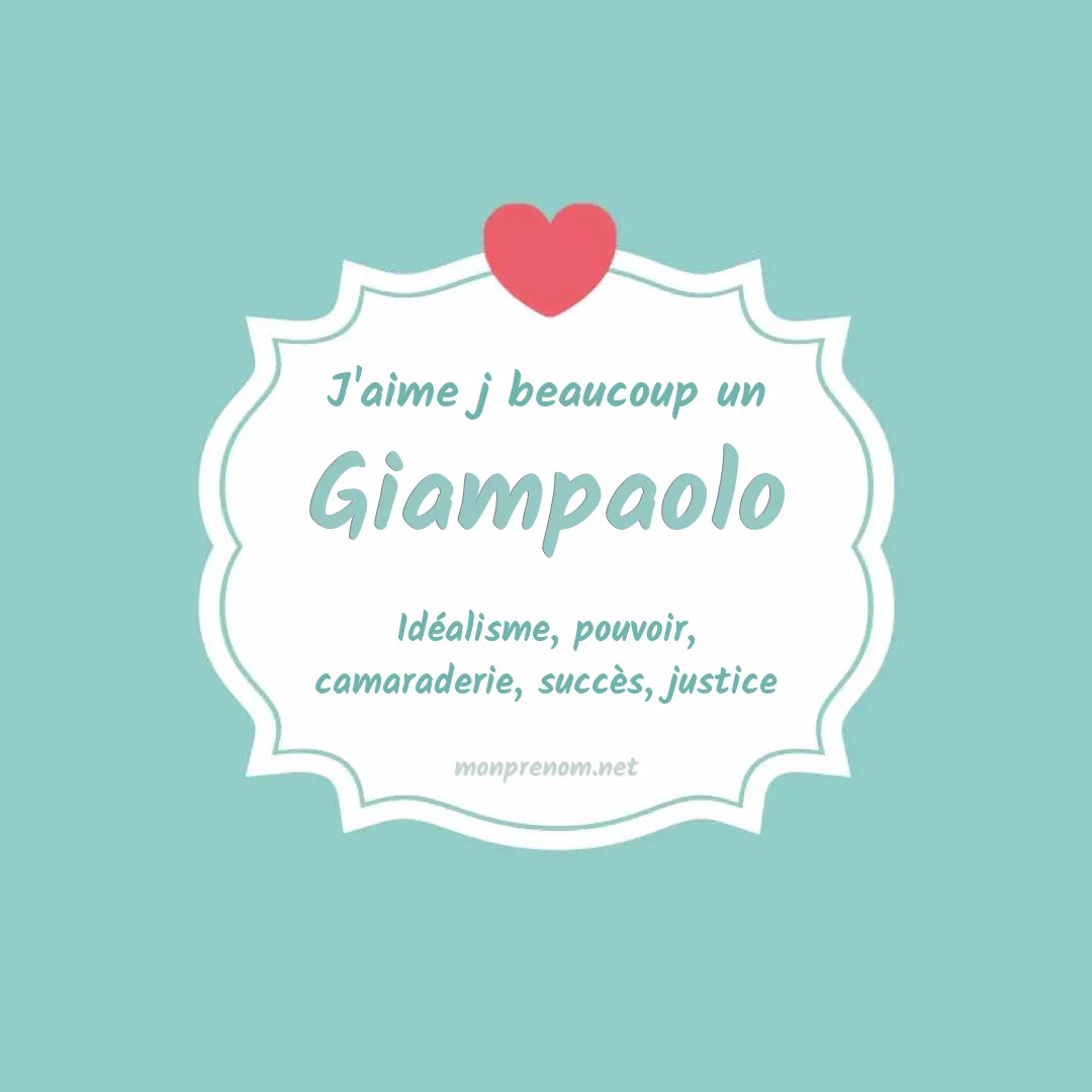 j'aime beaucoup Giampaolo