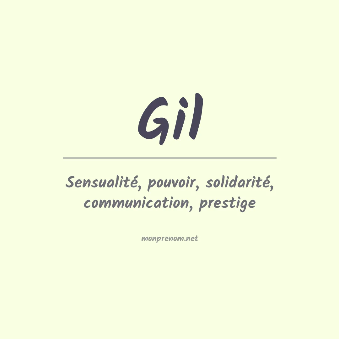 Signification du Prénom Gil